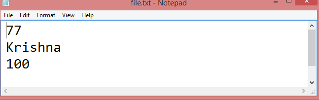 Output of write in File C++ Program
