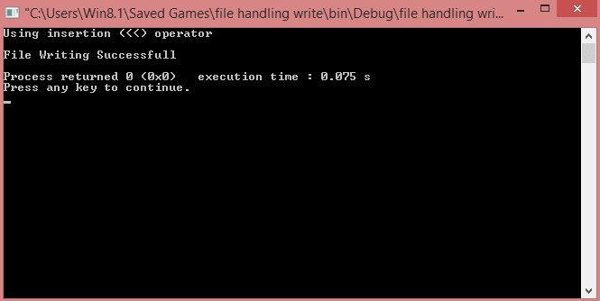 Write in File in C++