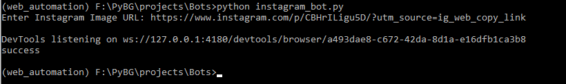 Python script to download Instagram images.